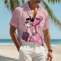 Camisa Casual de Poliéster con Estampado de Animal de Dibujos Animados - details 3