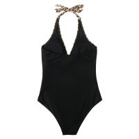 Traje de baño sexy 2025 con espalda cruzada y cuello en V, bikini de una pieza. - details 2