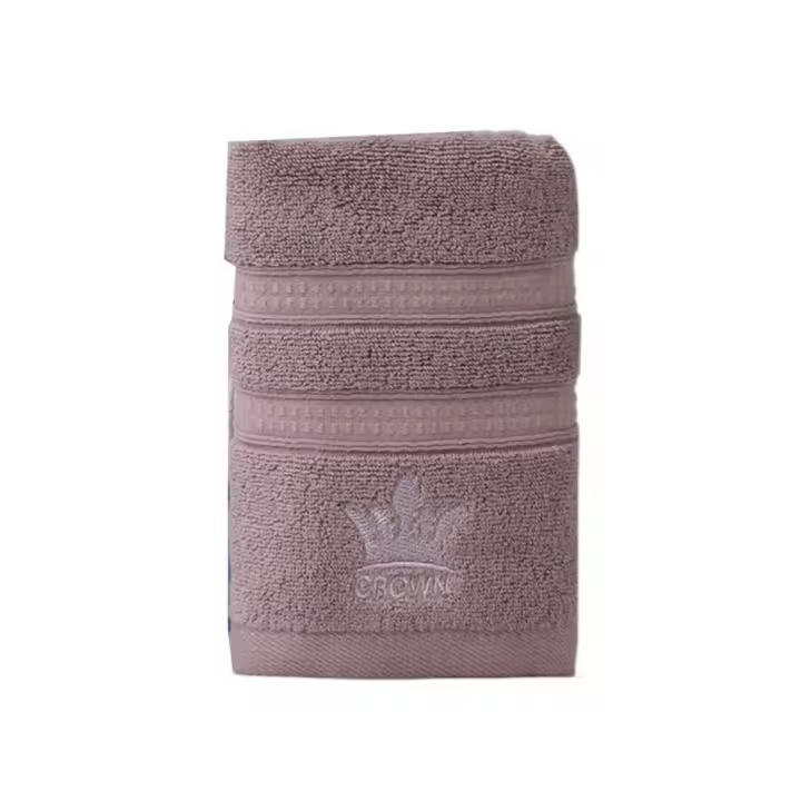 Toalla para el cabello seco, Toalla de baño bordada con corona de 75x34cm, toalla de ducha gruesa con dibujos animados para parejas, cómoda toalla de mano de lujo para nadar - 1