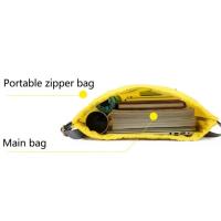 Mochila Impermeable Plegable con Cordón Ligera, Sencilla, Para Exteriores, Camping, Playa, Natación, Bolsas Deportivas Duraderas de Nylon para Yoga - details 9