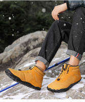 Botas de nieve al aire libre para hombre y mujer, zapatos de algodón impermeables de terciopelo, montañismo, otoño e invierno, 2024 - details 7