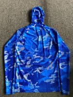 Camiseta deportiva con capucha de camuflaje para hombre, Protección solar transpirable de manga larga para surf y buceo - details 13