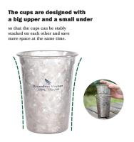 Journey Without Borders -Vaso de cerveza de titanio de 350 ml, villa ligera para exteriores y camping, taza de agua potable para café, 12 - details 2