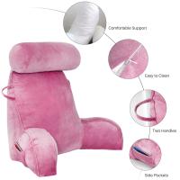 Cojín de Cabezal de Cama Almohada de Apoyo de Cuerpo en Forma de Triángulo - details 10