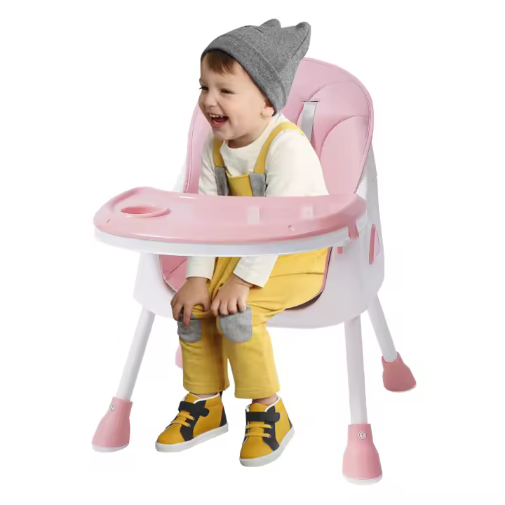 Silla alta 2 en 1 para bebés y niños pequeños, con bandeja para comer, fácil de montar - 1