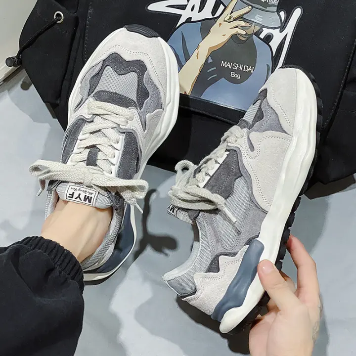 Zapatillas deportivas para correr de malla con suela gruesa para estudiantes de secundaria, transpirables, de primavera y verano para hombre, Forrest Gump, zapatillas para correr transpirables y modernas - 1