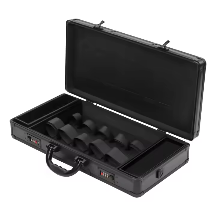Estuche de transporte para maleta de estilista de barbero, caja para cortaúñas, tijeras, peines - 1