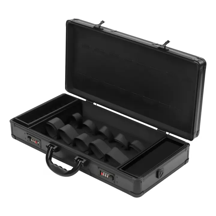 Estuche de transporte para maleta de estilista de barbero, caja para cortaúñas, tijeras, peines - 1