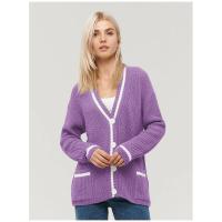 Suéter de punto holgado con cuello en V para mujer, moda primavera otoño - details 8