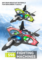 Avión teledirigido S98 de 2,4G con luces LED, planeador con Control remoto, modelo volador, juguetes de espuma EPP, Avión de despegue/aterrizaje con una tecla - details 0