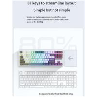 Aula-Teclado mecánico inalámbrico F87, 87 teclas, Hotswap, RGB, PBT, para juegos - details 3