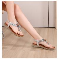 Sandalia de Cuña Mujer 2025 con Cristales Transpirables - Diseño Boho Chic Elegante, Zapatos de Verano Cómodos para Playa, Fiesta y Diario, Moda Primavera-Verano - details 5
