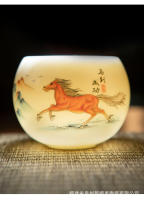 Taza de cerámica individual de maestro de Jade gordo de oveja, juego de Kung Fu grande de porcelana blanca para el hogar, tazón de té - details 12