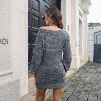 Mujer de ganchillo con un solo hombro, minivestido de punto para fiesta, moda coreana, 2025 - details 6