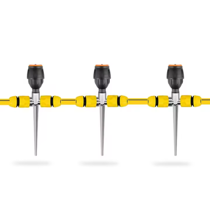 Aspersor automático para césped y jardín, boquilla giratoria automática extraíble de 360 ​​grados, Kits de riego por aspersión ajustables - 1