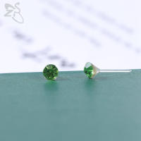 ZS-pendientes redondos de colores para hombre y mujer, aretes de resina antialérgicos, CZ, lote de 3/4/5/6MM, 10-20 pares - details 7