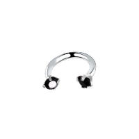 2 piezas 16g de piedra de circón nariz labio eyebone anillos 1,2*8*3mm en forma de c de acero inoxidable nariz labio eyebone unir cuerpo joyería de las mujeres de los hombres - details 13