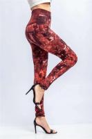 Body de mezclilla estampado para mujer, leggings elásticos, cintura alta, levantamiento de cadera, pantalones Kasur, entrenamiento, correr, gimnasio - details 23