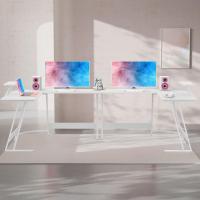 Mesa de Juego en Forma de L 130x130cm Soporte para Monitor Soporte para Auriculares - details 76