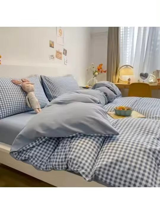 Juego de Ropa de Cama de 2 Dormitorios Sábana, Edredón, Colcha Nórdica 220x240cm - 1