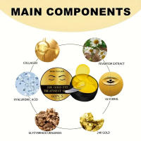 Máscara de Ojos de Colágeno Dorado 24K Anti-Ojeras, Hidratante, Anti-Arrugas - details 4