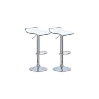 Taburetes de Bar de Madera Maciza Altos Sillas de Cocina de Estilo Cuero Falso Paquete de 2 - details 15