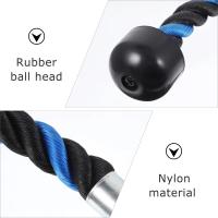 Cuerda de tracción para Fitness de un solo mango, cuerda de tracción multifuncional para tríceps, equipo de gimnasio estable para ejercicio - details 2