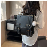 Bolso vintage para Mujer, bandolera de cuero PU, Mochila para Escuela Universitaria - details 3