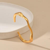 Pulseras Mujer Sólida, Diseño Minimalista Sin Adornos, Joyería y Bisuteria para Mujer Elegante, Exclusivo Estilo Moderno, Regalo 2025 - details 2