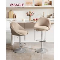 Taburete de Barra Ajustable en Altura Giratorio 360° Silla de Cocina con Resalto Base de Acero - details 8