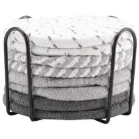Posavasos absorbentes para bebidas, juego de posavasos tejidos de algodón para decoración del hogar, 8 piezas, 4 colores - details 0