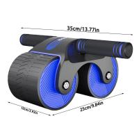 Rodillo Abdominal de rebote automático, ejercitador de rueda, músculos del brazo, culturismo, gimnasio en casa, equipo de Fiess - details 0