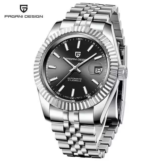 Relojes mecánicos PAGANI DESIGN de ​​lujo de primera calidad, 42MM, comercial NH35, automático, resistente al agua hasta 100M, reloj de acero inoxidable para hombre - 1
