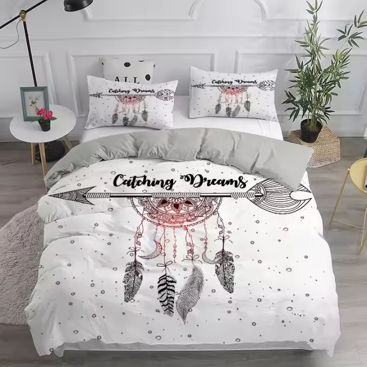 Funda de edredón Dream Catcher Juego de cama Elegante funda nórdica bohemia Queen 240x220 Funda de edredón étnica Individual Doble King Edredón Funda de cama - 1
