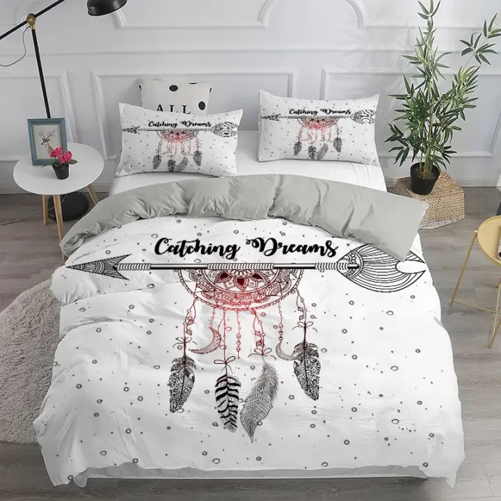 Funda de edredón Dream Catcher Juego de cama Elegante funda nórdica bohemia Queen 240x220 Funda de edredón étnica Individual Doble King Edredón Funda de cama - 1
