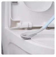 Cepillo de baño de silicona de limpieza profunda con cerdas flexibles de mango largo de plástico antideslizante, adecuado para manos y bebés - details 6