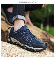 Zapatos de senderismo de marca para hombre, calzado de escalada de montaña transpirable, calzado de entrenamiento cómodo para exteriores, zapatillas deportivas antideslizantes para senderismo - details 17