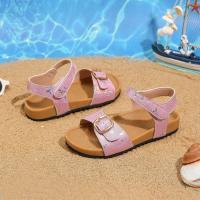 Sandalias planas versátiles de ropa exterior para niña dulce, zapatos de playa de estilo extranjero. - details 3
