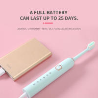 Cepillos de Dientes Automáticos Inteligentes Bpfire para Adultos 5 Modos Carga USB Resistente al Agua Cabezas de Limpieza de Dientes de Plástico Medio Rigor - details 2