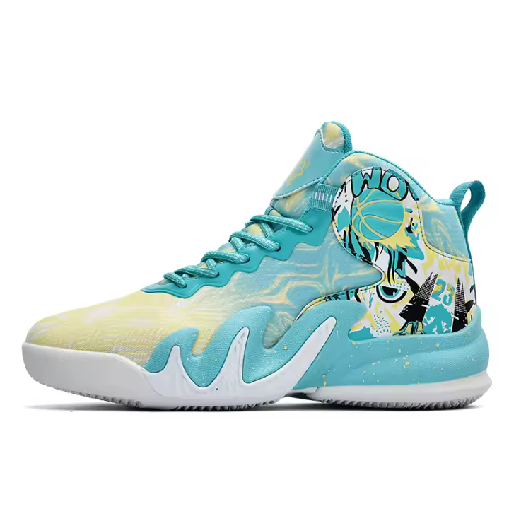 Zapatillas de baloncesto de marca para hombre, zapatillas deportivas transpirables con amortiguación antideslizante, zapatillas cómodas para entrenamiento de gimnasia para adolescentes y niños - 1