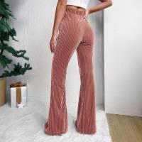 Pantalones acampanados lisos de pana de cintura alta para mujer, moda coreana, nuevos clásicos, Otoño Invierno - details 17