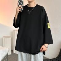 Camiseta sencilla de estilo japonés de Hong Kong para hombre, ropa holgada de manga corta para perder peso, verano - details 6