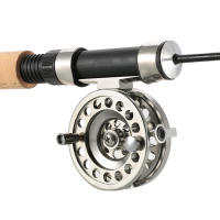 Carrete de aleación de aluminio para diestros, carretes lisos de mosca de hielo, accesorios de pesca - details 1