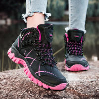 Zapatos de senderismo al aire libre para mujer, botines antideslizantes, zapatillas de escalada de montaña, calzado para acampar y escalar - details 14