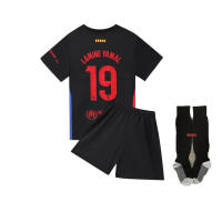 S 24-25 Barcelona Visitante Negro No.19 Uniforme de Fútbol del Club Camiseta Infantil Talla 14-30 - details 3
