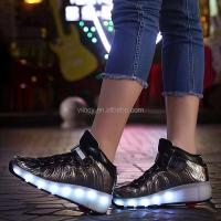 Patinaje sobre ruedas intermitente para niños con zapatos deportivos voladores con luz LED de una rueda - details 1
