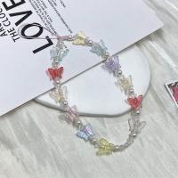 Cordón para teléfono móvil con cuentas de mariposa, llavero antipérdida Y2K de colores dulces, cristalino y bonito - details 7
