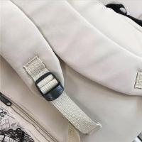 Mochila de campus juvenil para hombres y mujeres,mochila simple de gran capacidad de color sólido, escolar para estudiantes - details 22