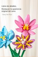 Regalos hechos a mano de bloques de construcción, flores inmortales, San Valentín, Navidad, Madre, Maestra, Día de la Mujer, - details 1