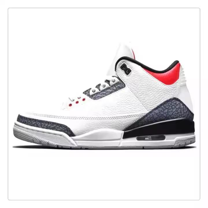Zapatillas Deportivas Planas Transpirables Blancas Zapatos de Correr al Aire Libre para Mujer y Hombre Zapatos Deportivos de Diseñador 3s - 1